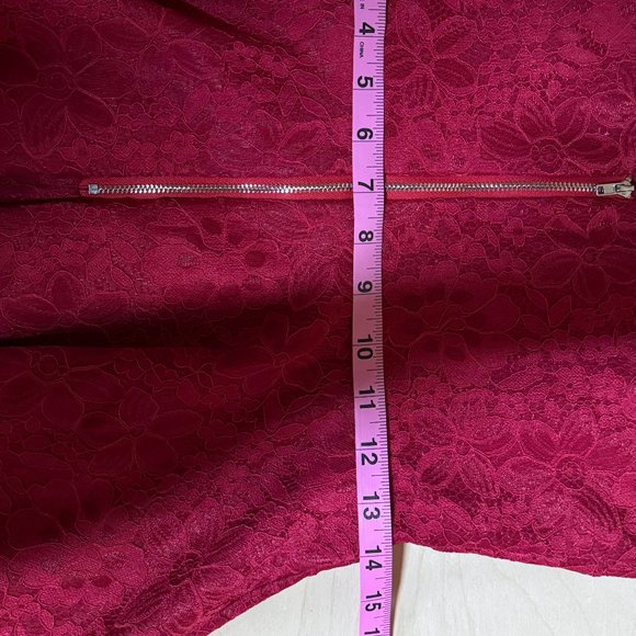 Lulus Women's Full Dress Skirt Red - Size Medium - Picture 6 of 7